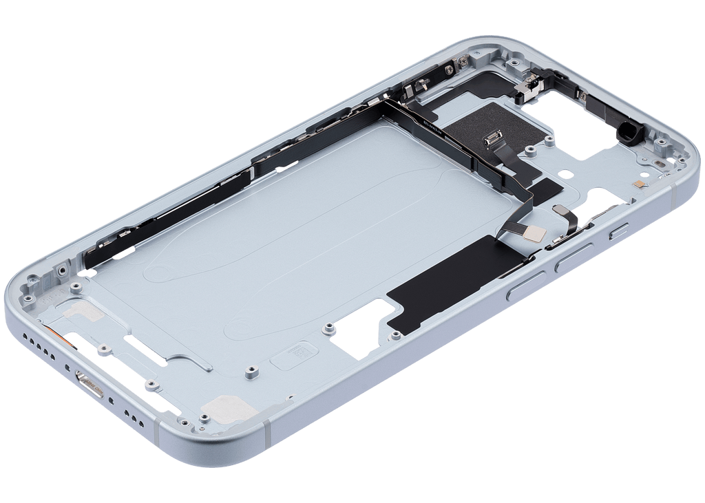 Original Apple-Ausbau C gebraucht – iPhone 15 US Version Rahmen Blau