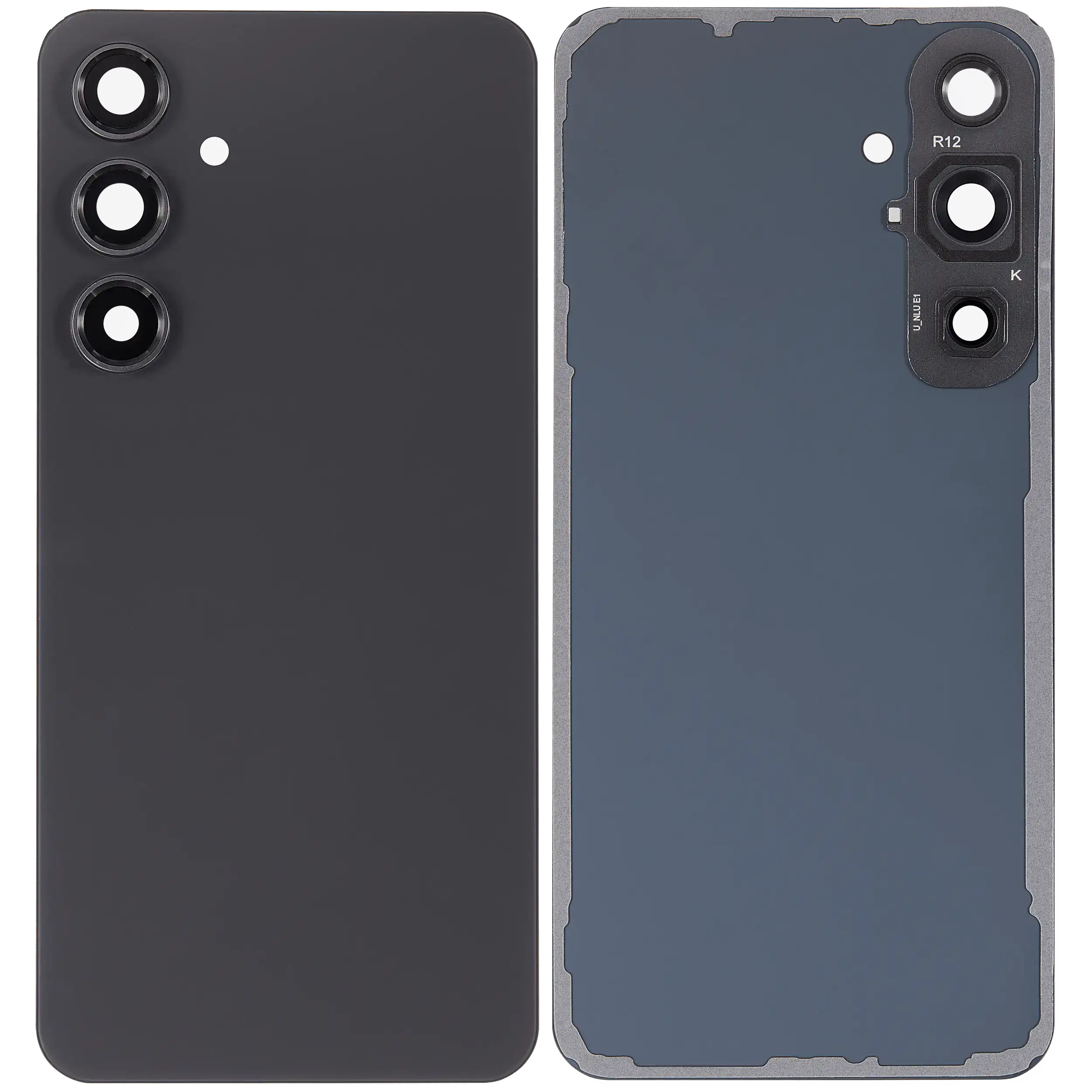 Backcover mit Kameralinse Samsung Galaxy S24 FE Graphite ohne Logo Aftermarket P