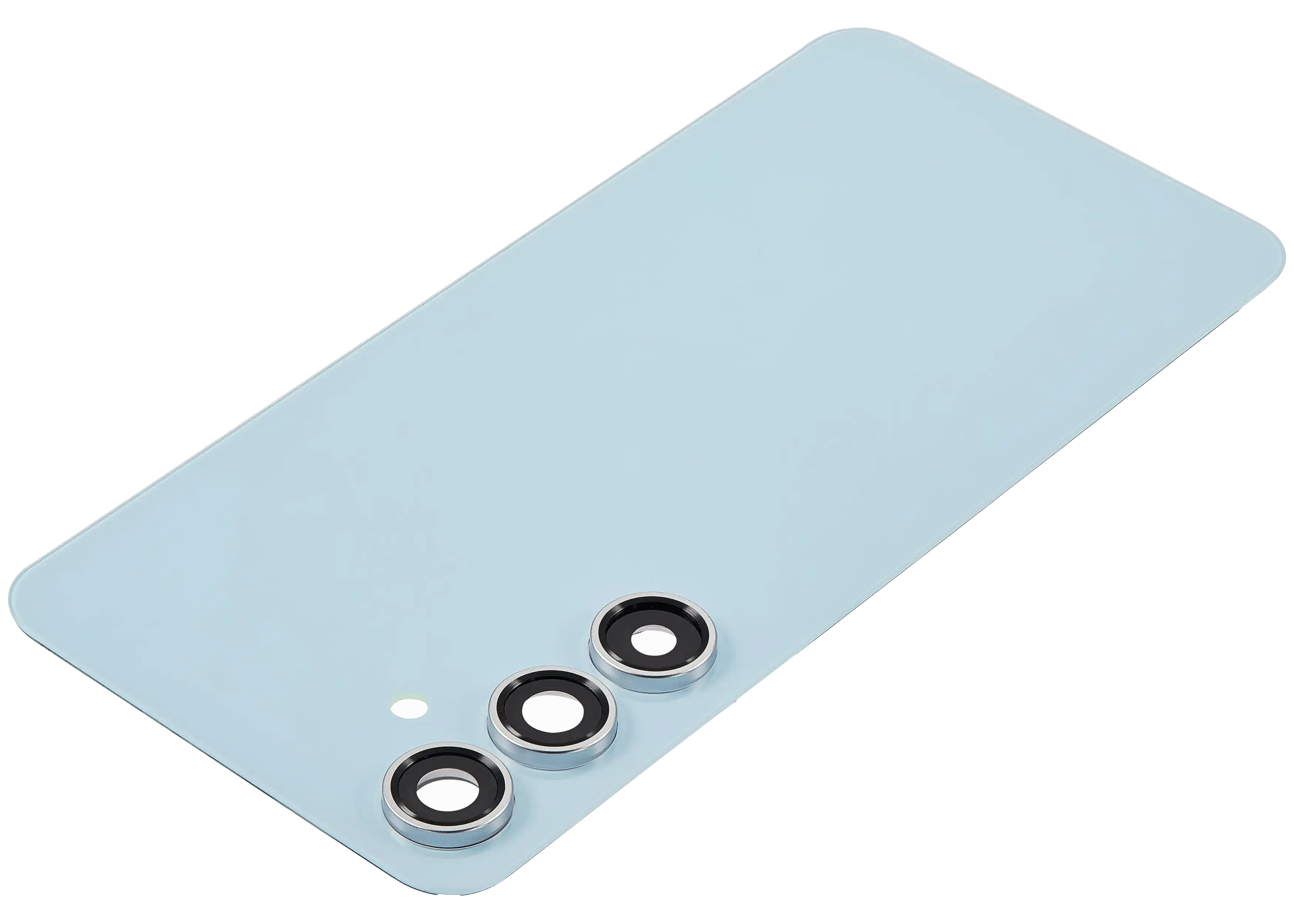 Backcover Glass mit Camera Lens für Samsung Galaxy S24 FE (ohne Logo) (Aftermarket Plus) (Blau)