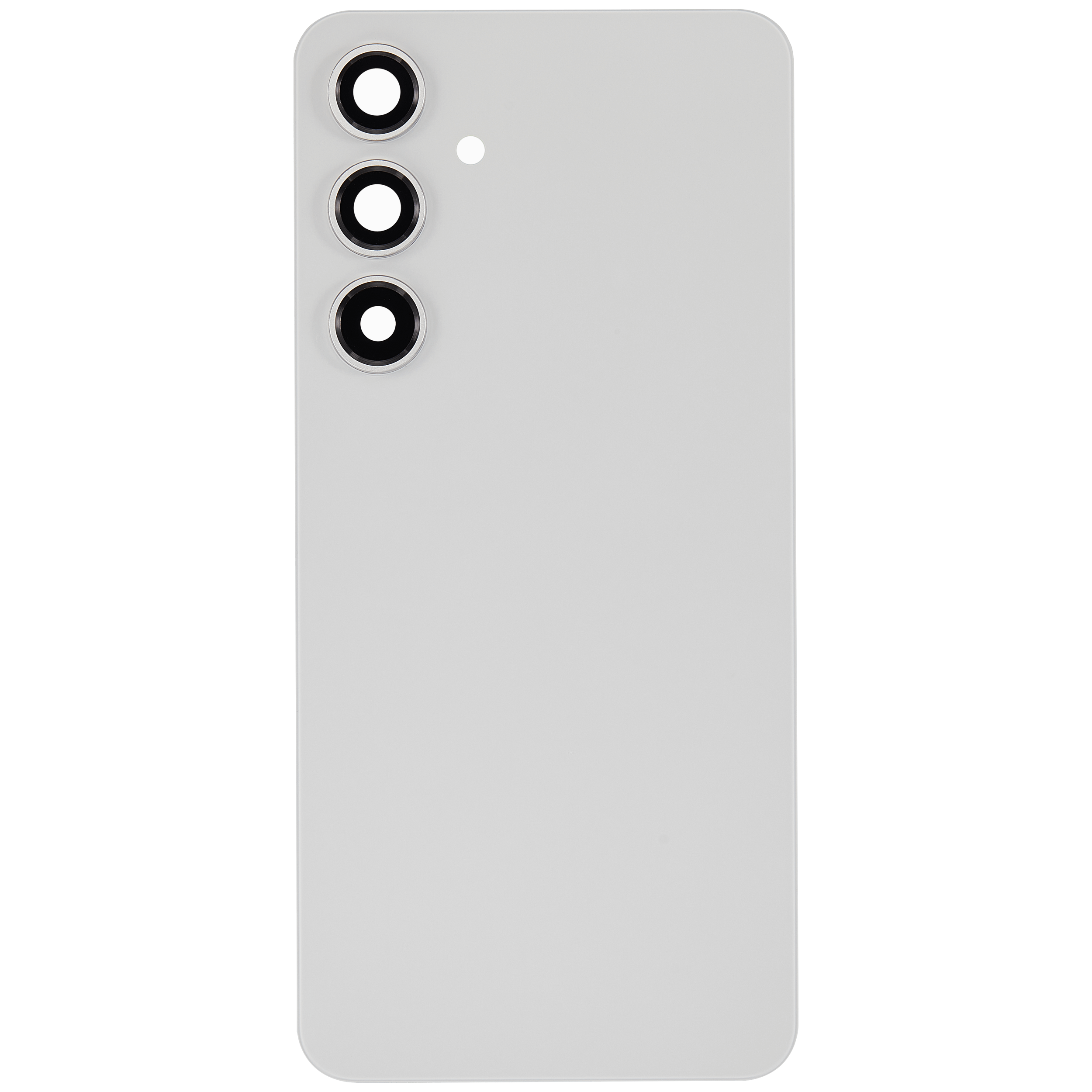 Backcover Glass mit Camera Lens für Samsung Galaxy S24 FE (ohne Logo) (Aftermarket Plus) (Grau)
