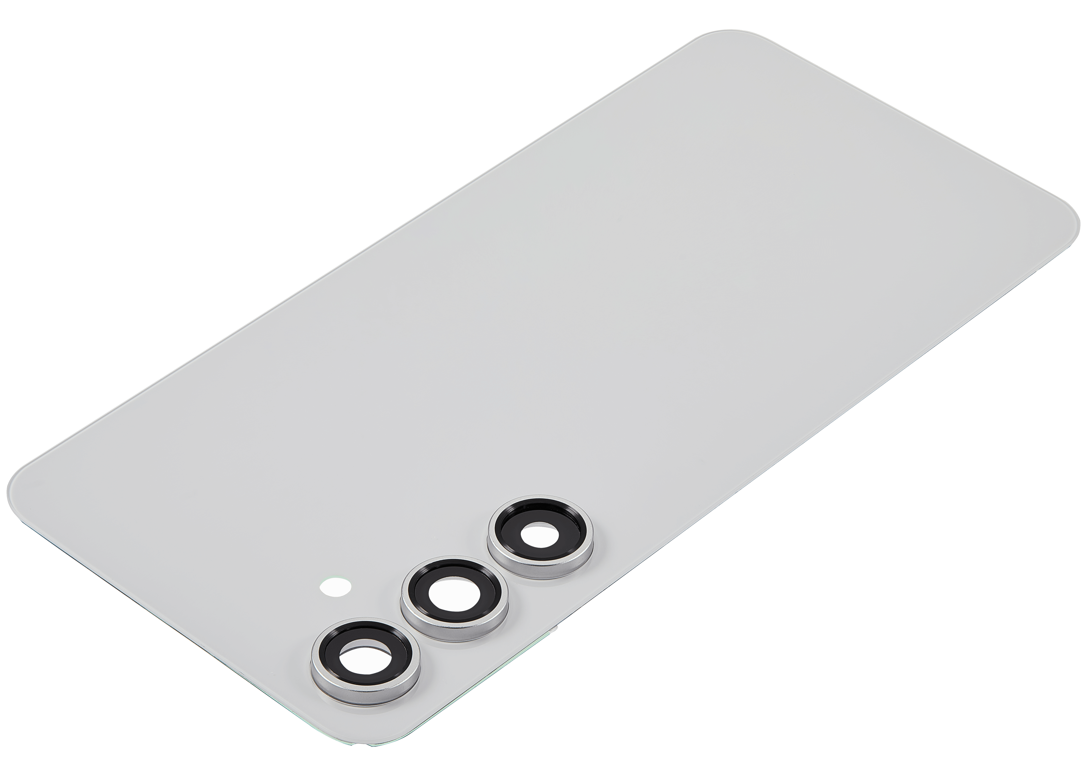 Backcover Glass mit Camera Lens für Samsung Galaxy S24 FE (ohne Logo) (Aftermarket Plus) (Grau)