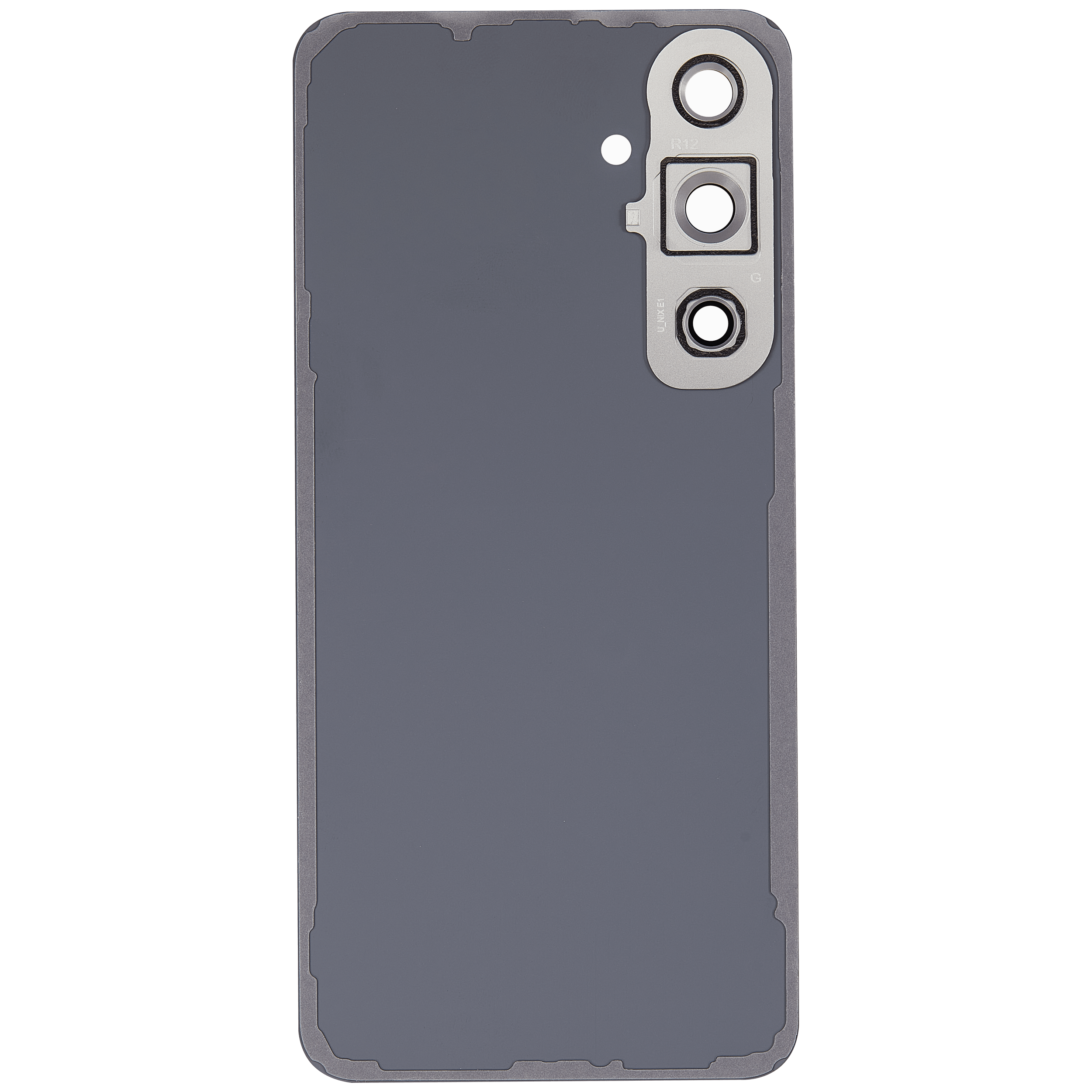 Backcover Glass mit Camera Lens für Samsung Galaxy S24 FE (ohne Logo) (Aftermarket Plus) (Grau)