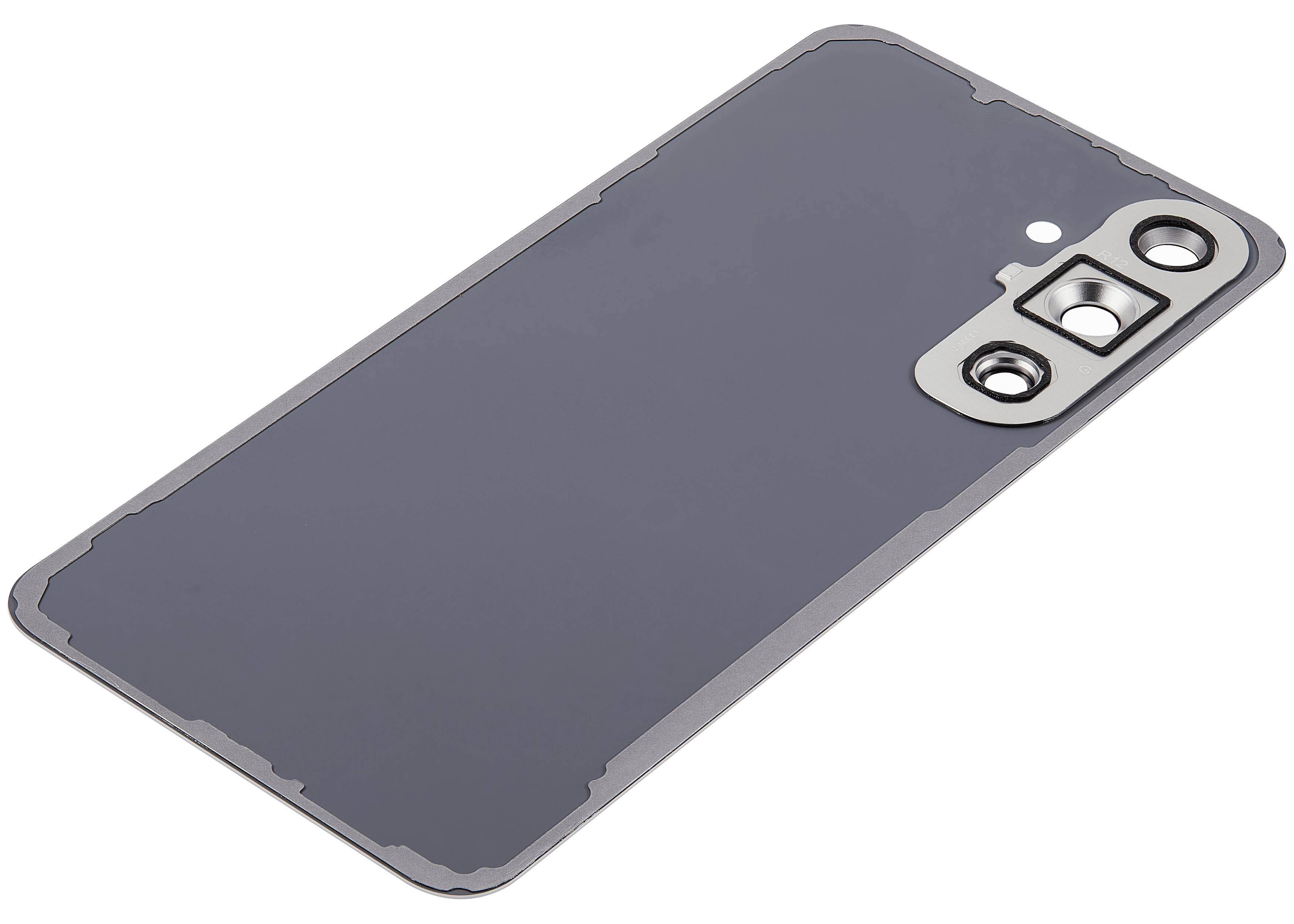 Backcover Glass mit Camera Lens für Samsung Galaxy S24 FE (ohne Logo) (Aftermarket Plus) (Grau)