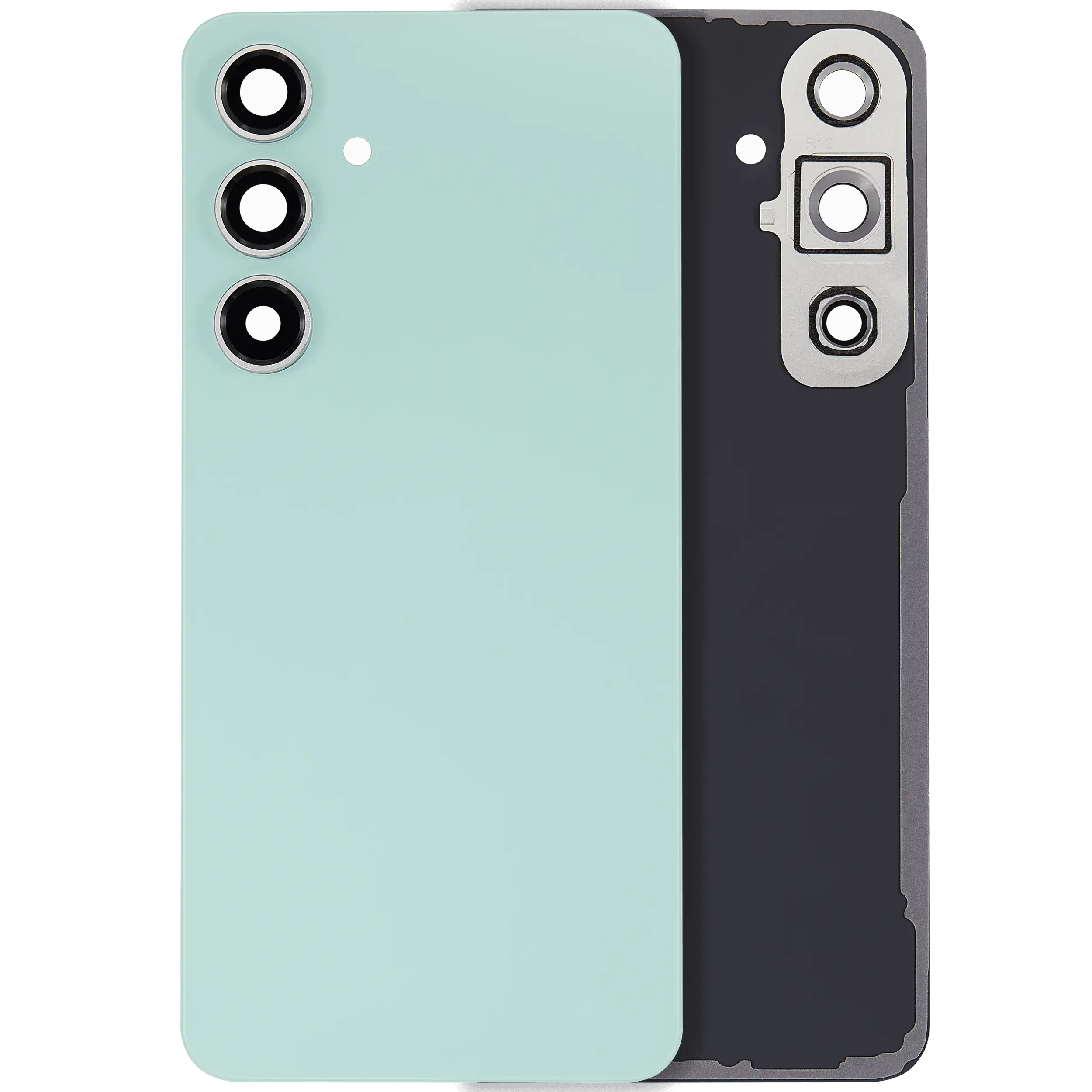 Backcover Glass mit Camera Lens für Samsung Galaxy S24 FE (ohne Logo) (Aftermarket Plus) (Mint)