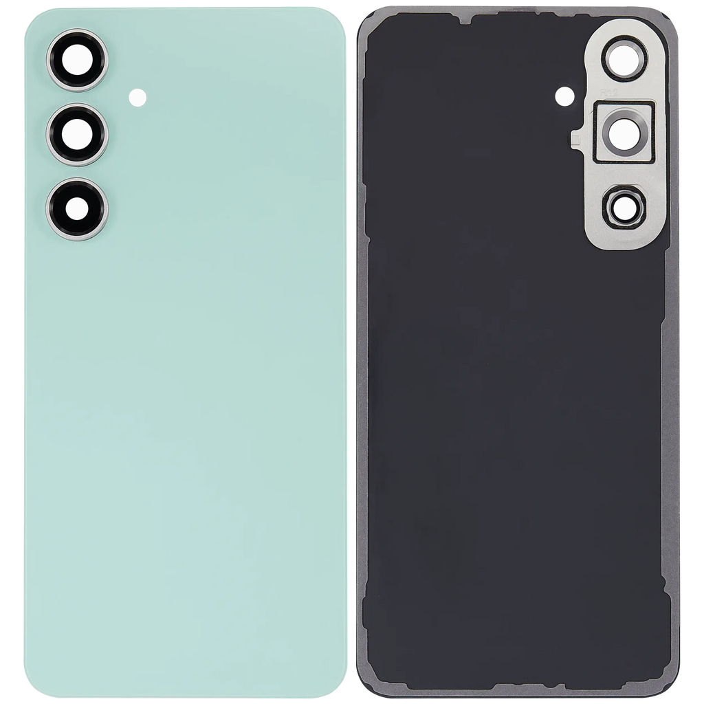 Backcover Glass mit Camera Lens für Samsung Galaxy S24 FE (ohne Logo) (Aftermarket Plus) (Mint)