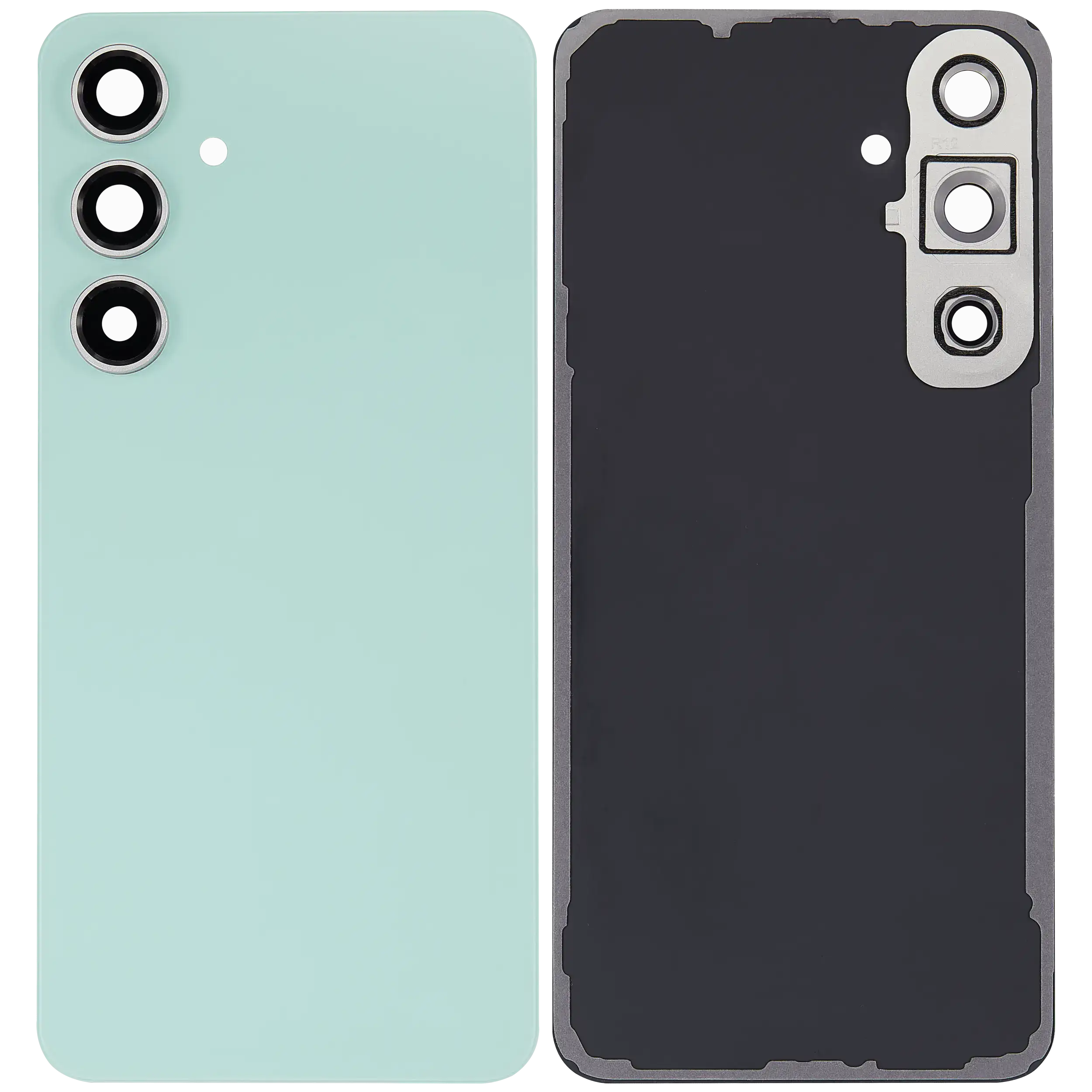 Backcover Glass mit Camera Lens für Samsung Galaxy S24 FE (ohne Logo) (Aftermarket Plus) (Mint)