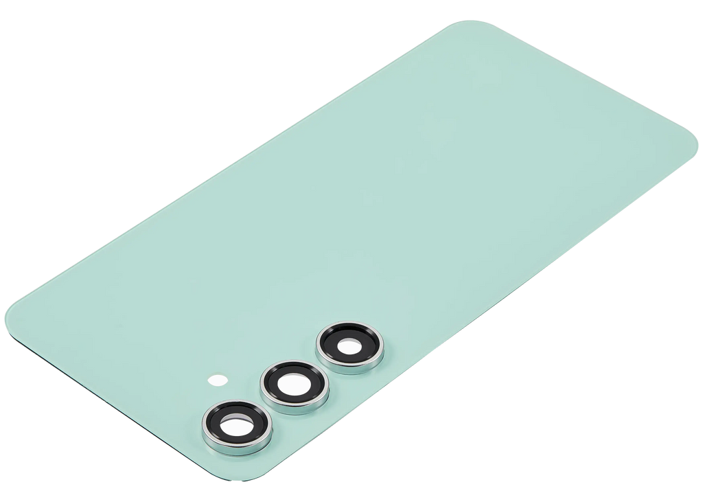 Backcover Glass mit Camera Lens für Samsung Galaxy S24 FE (ohne Logo) (Aftermarket Plus) (Mint)