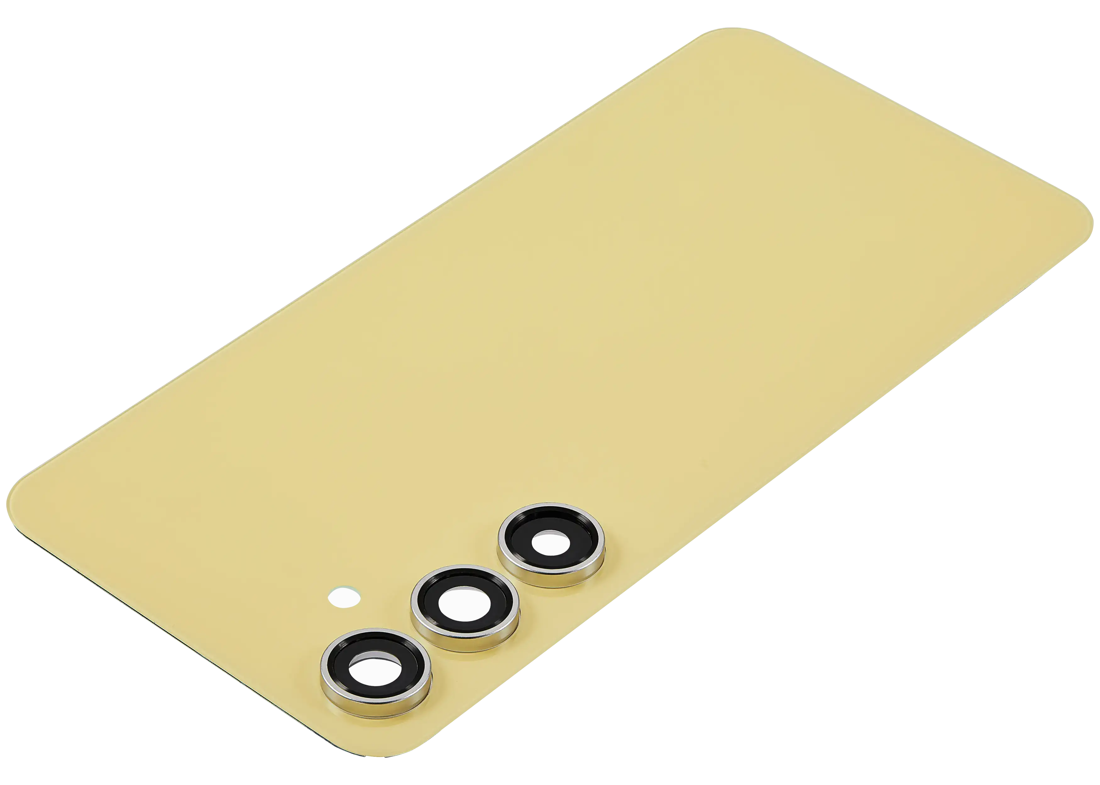 Backcover Glass mit Camera Lens für Samsung Galaxy S24 FE (ohne Logo) (Aftermarket Plus) (Gelb)