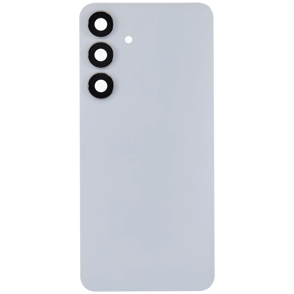 Backcover Glass mit Camera Lens für Samsung Galaxy S25 FE (ohne Logo) (Aftermarket Plus) (Icyblue)