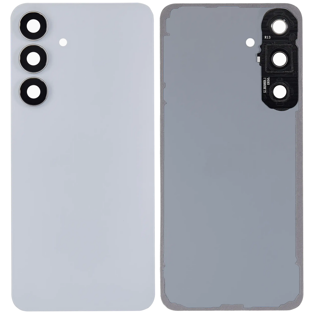Backcover Glass mit Camera Lens für Samsung Galaxy S25 FE (ohne Logo) (Aftermarket Plus) (Icyblue)