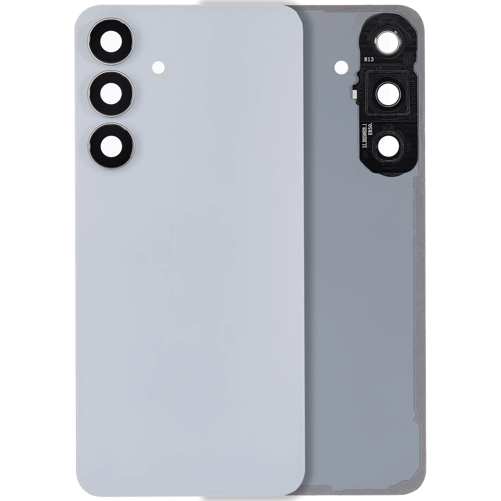 Backcover Glass mit Camera Lens für Samsung Galaxy S25 FE (ohne Logo) (Aftermarket Plus) (Icyblue)