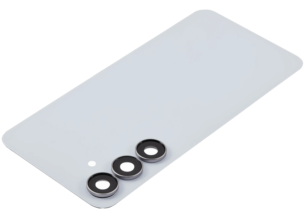 Backcover Glass mit Camera Lens für Samsung Galaxy S25 FE (ohne Logo) (Aftermarket Plus) (Icyblue)