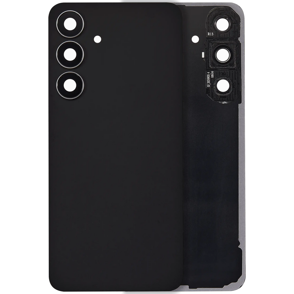 Backcover Glass mit Camera Lens für Samsung Galaxy S25 FE (ohne Logo) (Aftermarket Plus) (Jetblack)