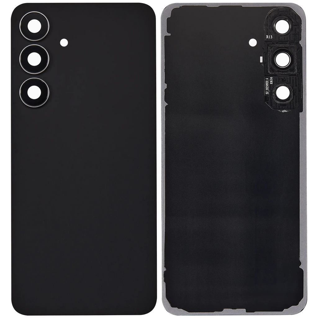 Backcover Glass mit Camera Lens für Samsung Galaxy S25 FE (ohne Logo) (Aftermarket Plus) (Jetblack)