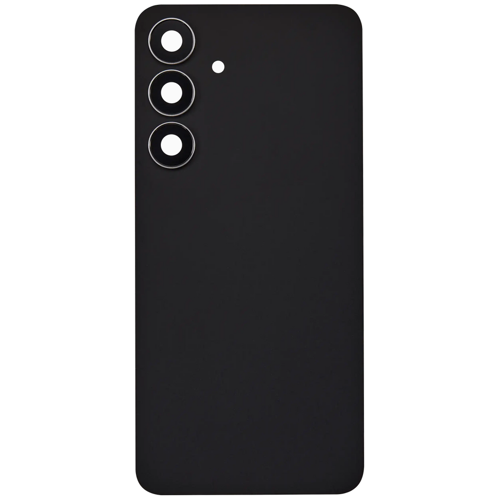 Backcover Glass mit Camera Lens für Samsung Galaxy S25 FE (ohne Logo) (Aftermarket Plus) (Jetblack)