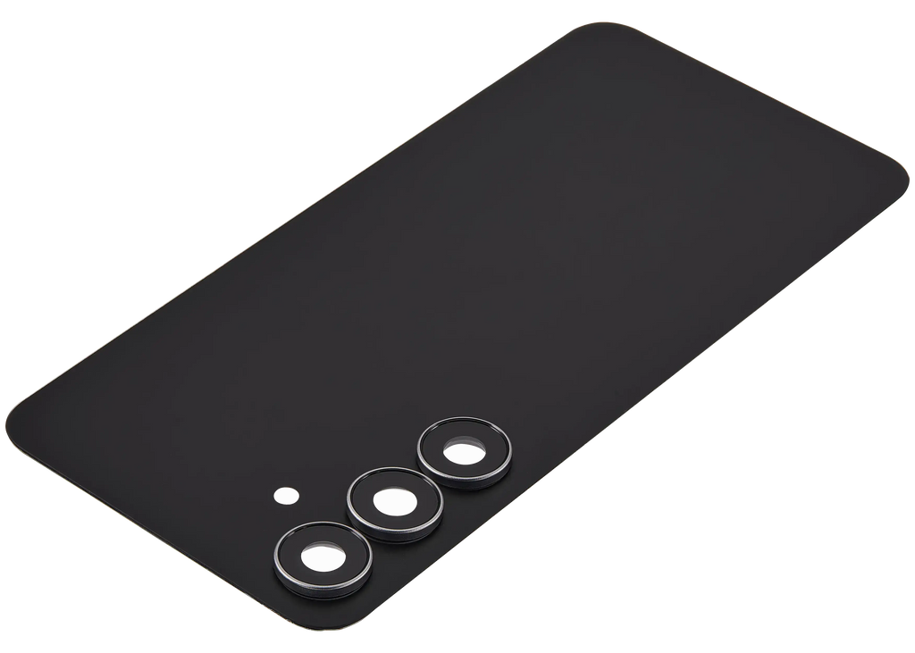 Backcover Glass mit Camera Lens für Samsung Galaxy S25 FE (ohne Logo) (Aftermarket Plus) (Jetblack)