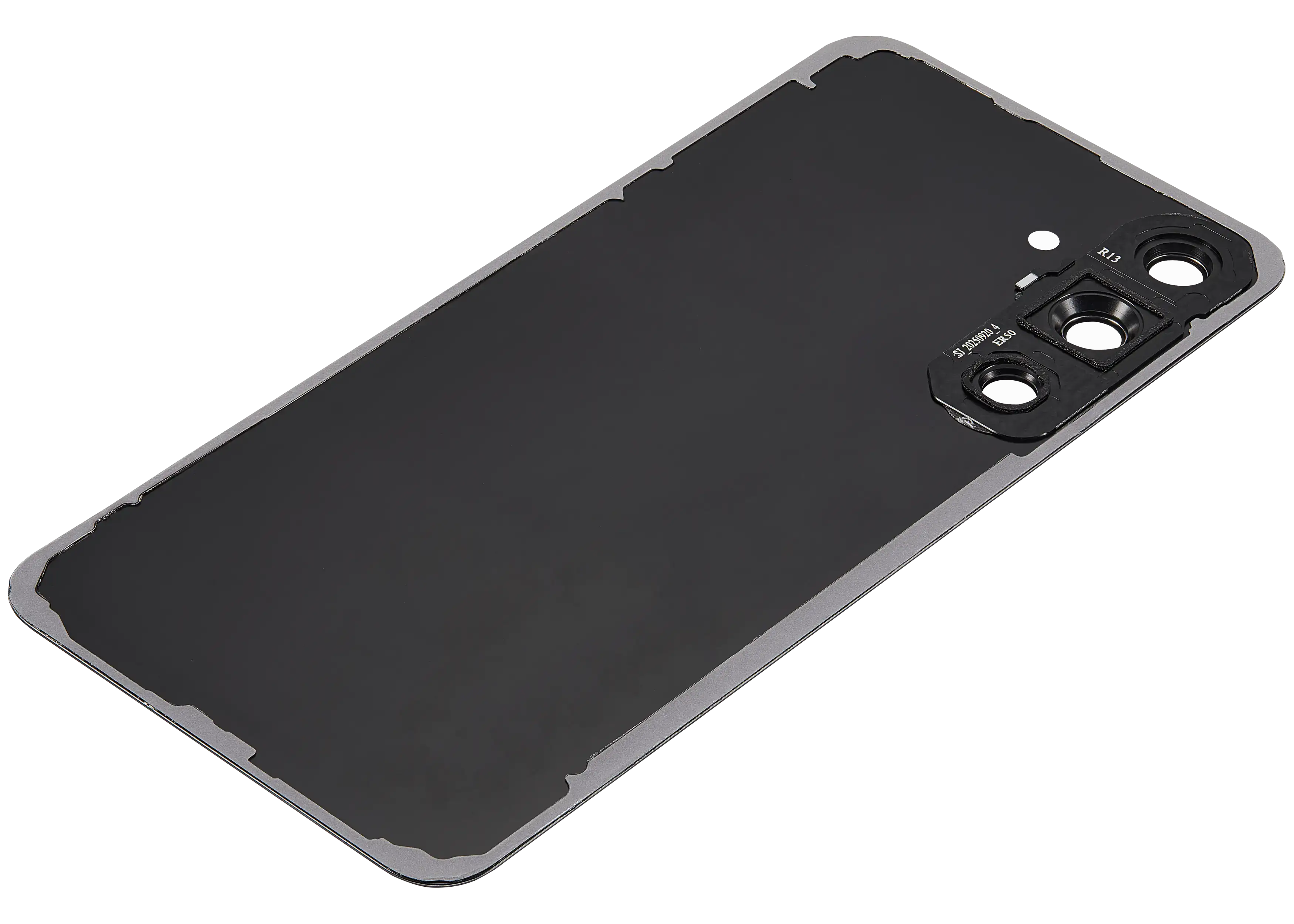 Backcover Glass mit Camera Lens für Samsung Galaxy S25 FE (ohne Logo) (Aftermarket Plus) (Jetblack)