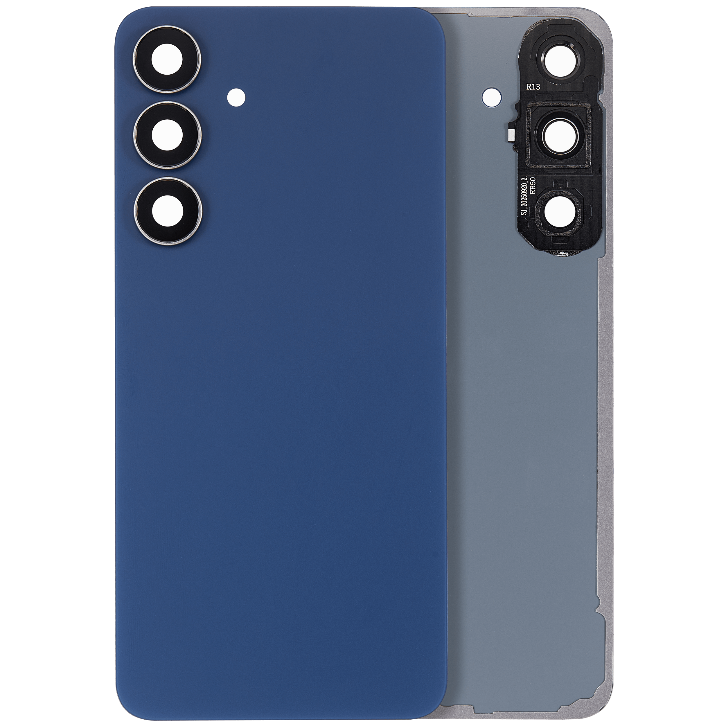 Backcover Glass mit Camera Lens für Samsung Galaxy S25 FE (ohne Logo) (Aftermarket Plus) (Navy)