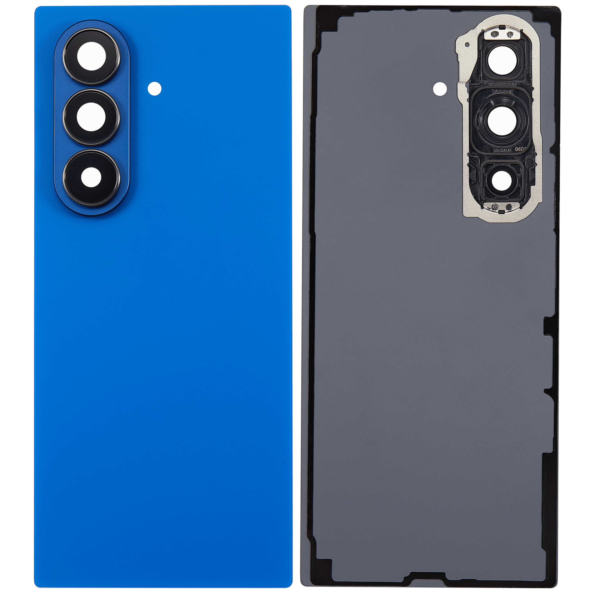Backcover Glass mit Camera Lens für Samsung Galaxy Z Fold 7 5G (F966) (ohne Logo) (Aftermarket Plus) (Blue Shadow)
