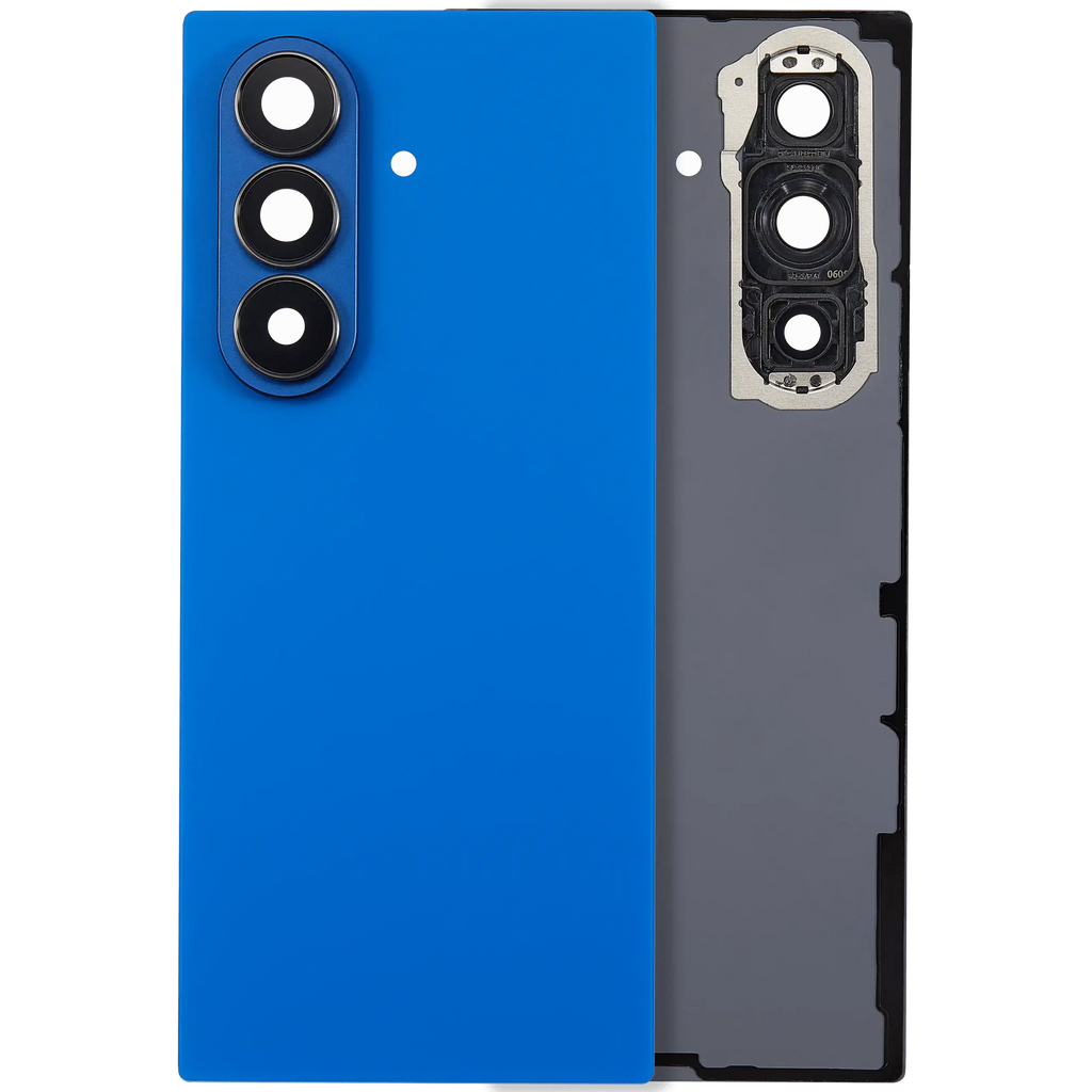 Backcover Glass mit Camera Lens für Samsung Galaxy Z Fold 7 5G (F966) (ohne Logo) (Aftermarket Plus) (Blue Shadow)