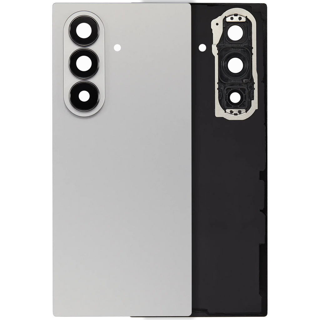 Backcover Glass mit Camera Lens für Samsung Galaxy Z Fold 7 5G (F966) (ohne Logo) (Aftermarket Plus) (Silver Shadow)
