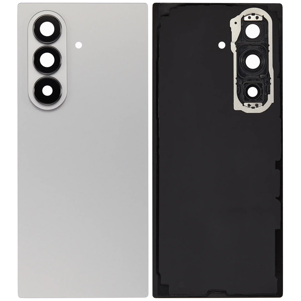 Backcover Glass mit Camera Lens für Samsung Galaxy Z Fold 7 5G (F966) (ohne Logo) (Aftermarket Plus) (Silver Shadow)