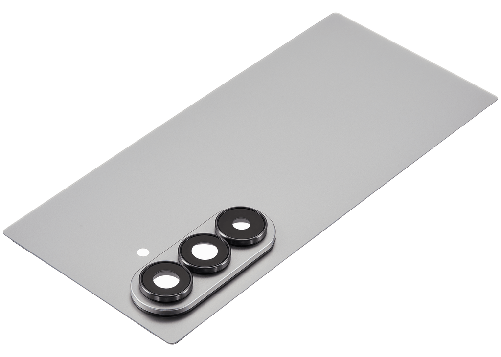Backcover Glass mit Camera Lens für Samsung Galaxy Z Fold 7 5G (F966) (ohne Logo) (Aftermarket Plus) (Silver Shadow)