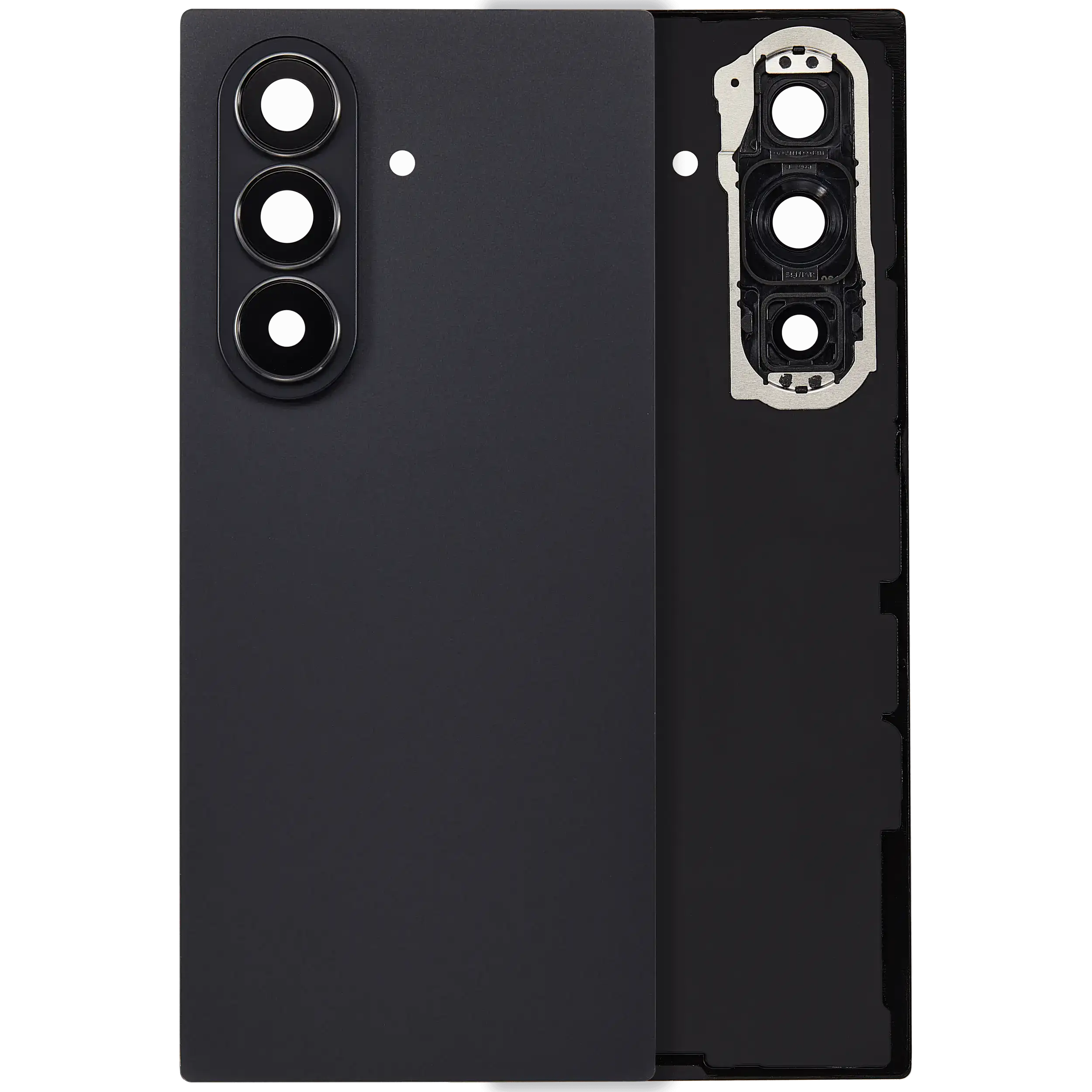 Backcover Glass mit Camera Lens für Samsung Galaxy Z Fold 7 5G (F966) (ohne Logo) (Aftermarket Plus) (Jet Black)