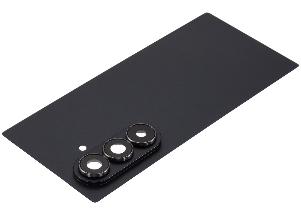 Backcover Glass mit Camera Lens für Samsung Galaxy Z Fold 7 5G (F966) (ohne Logo) (Aftermarket Plus) (Jet Black)