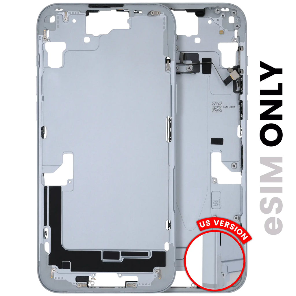 Original Apple-Ausbau B gebraucht – iPhone 15 Plus US Version Rahmen Blau