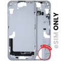 Apple iPhone 15 Plus Midframe/Rahmen m. Kleinteilen Blau OEM Pull A