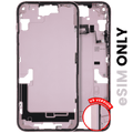 Midframe/Frame with Small Parts for iPhone 15 Plus (US Version) (Used OEM Pull, Grade A) (Pink)