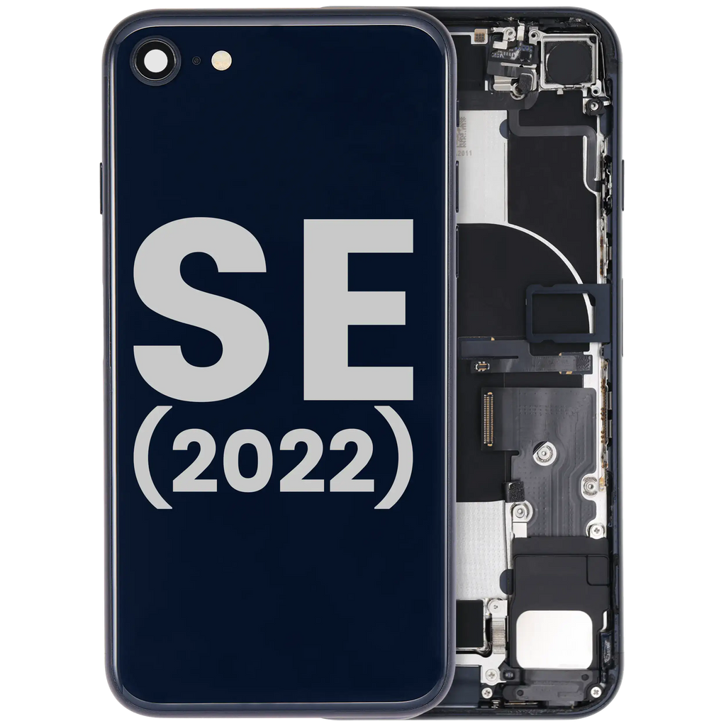 Original Apple-Ausbau C gebraucht – iPhone SE 2022 Backcover/Rahmen Mitternacht