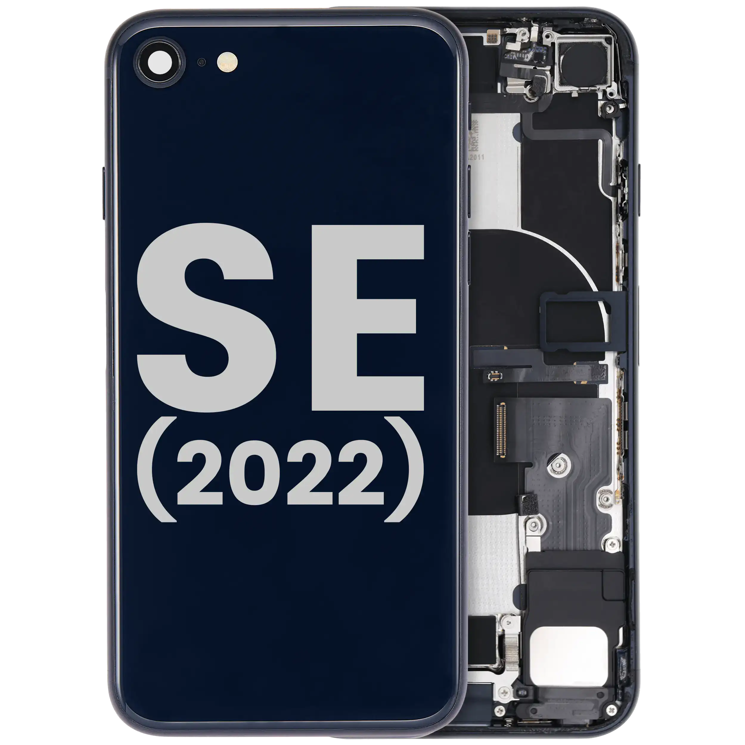 Original Apple-Ausbau C gebraucht – iPhone SE 2022 Backcover/Rahmen Mitternacht