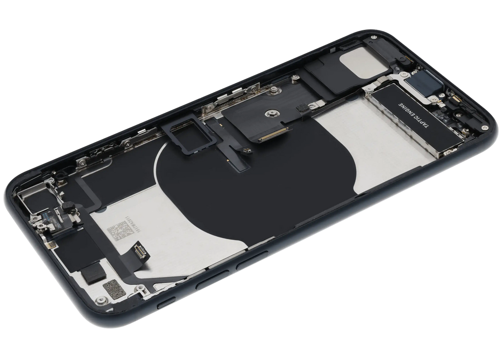Original Apple-Ausbau C gebraucht – iPhone SE 2022 Backcover/Rahmen Mitternacht