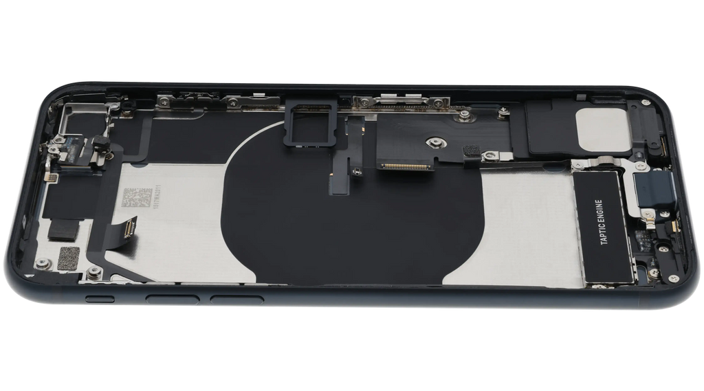 Original Apple-Ausbau C gebraucht – iPhone SE 2022 Backcover/Rahmen Mitternacht