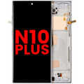 LCD Display with Frame (No Fingerprint Sensor) for Samsung Galaxy Note 10 Plus (Aftermarket Plus: Incell) (Aura Glow / Silver)