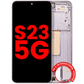 OLED-Display Rahmen Samsung S23 5G Pink/Lavender Aftermarket+