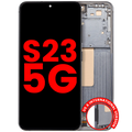 OLED-Display mit Rahmen Samsung Galaxy S23 5G Grün Aftermarket Plus
