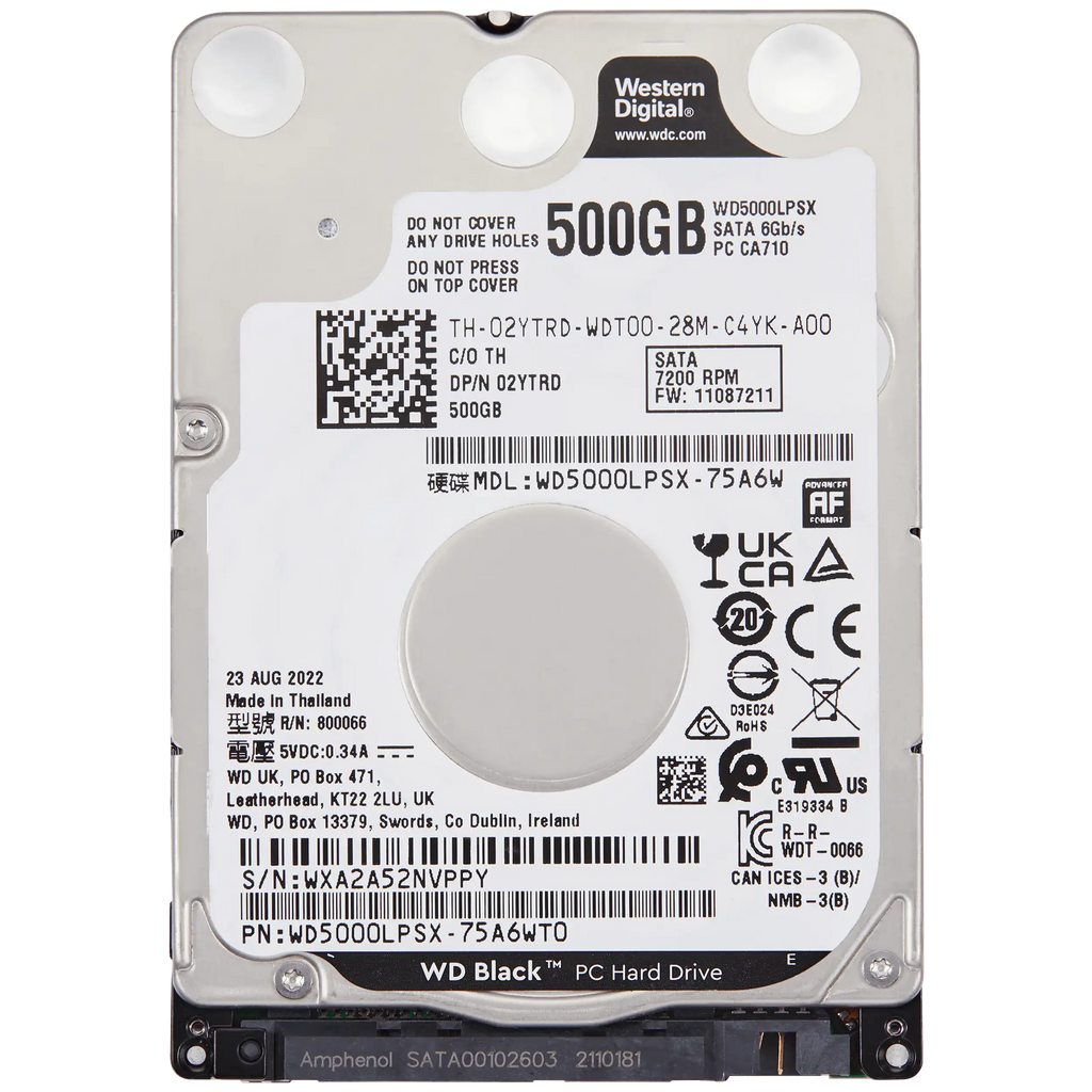 WD5000LPVX 2.5" Internal HDD (500GB) for PCs, Xbox One X and Xbox One S