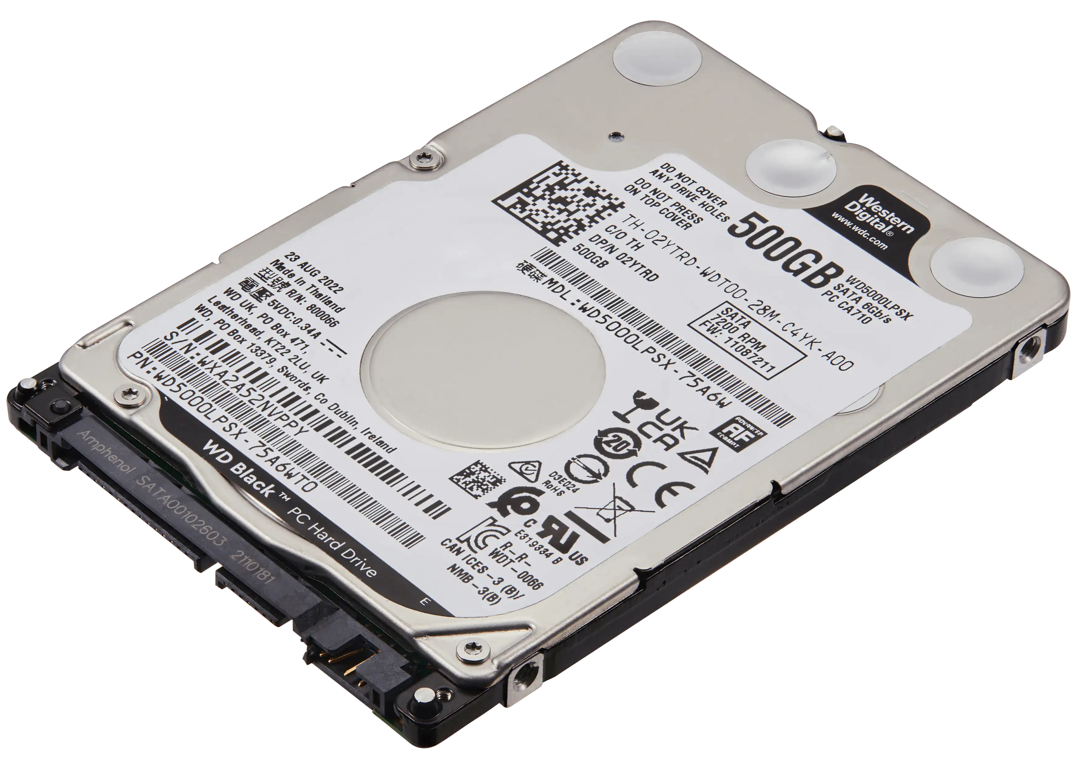 WD5000LPVX 2.5" Internal HDD (500GB) for PCs, Xbox One X and Xbox One S