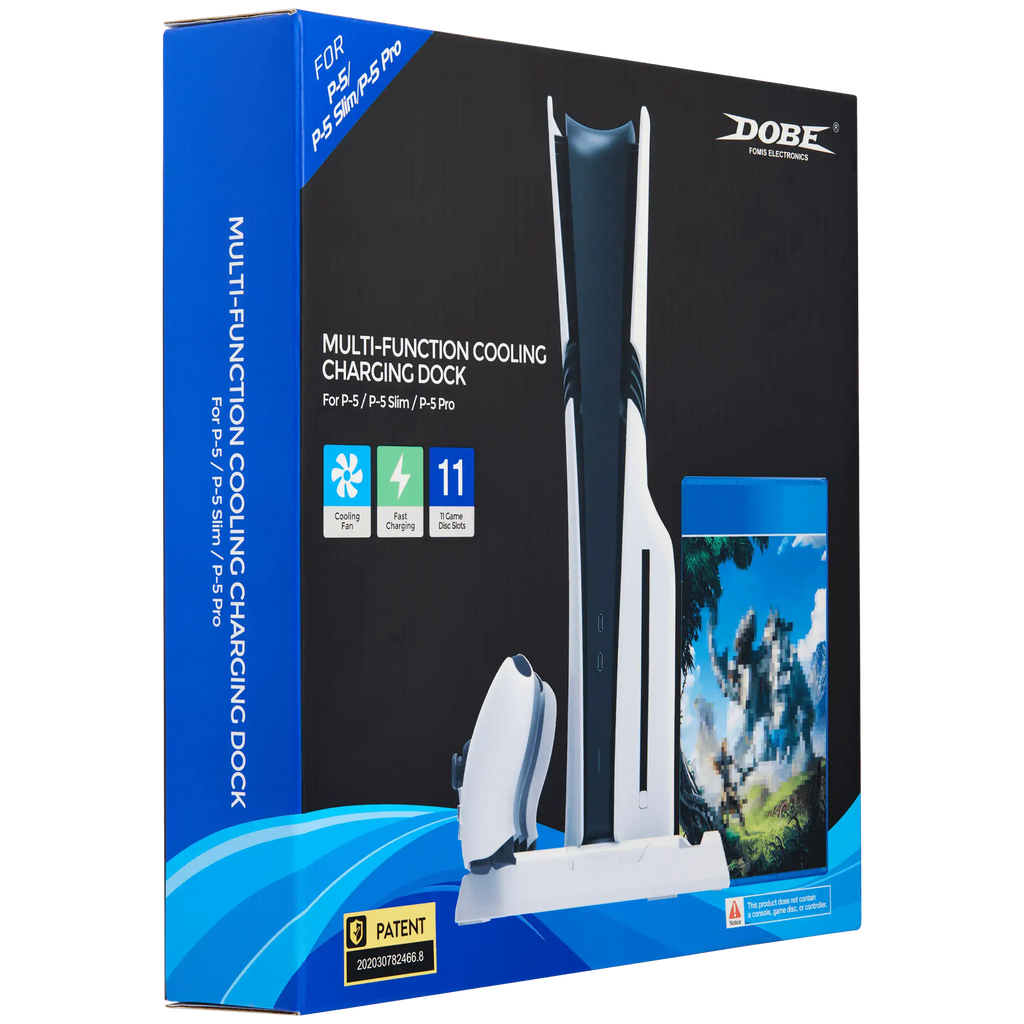 Multifunktionaler Kühl- und Lade-Ständer für PlayStation 5 / Slim / Pro (DOBE)
