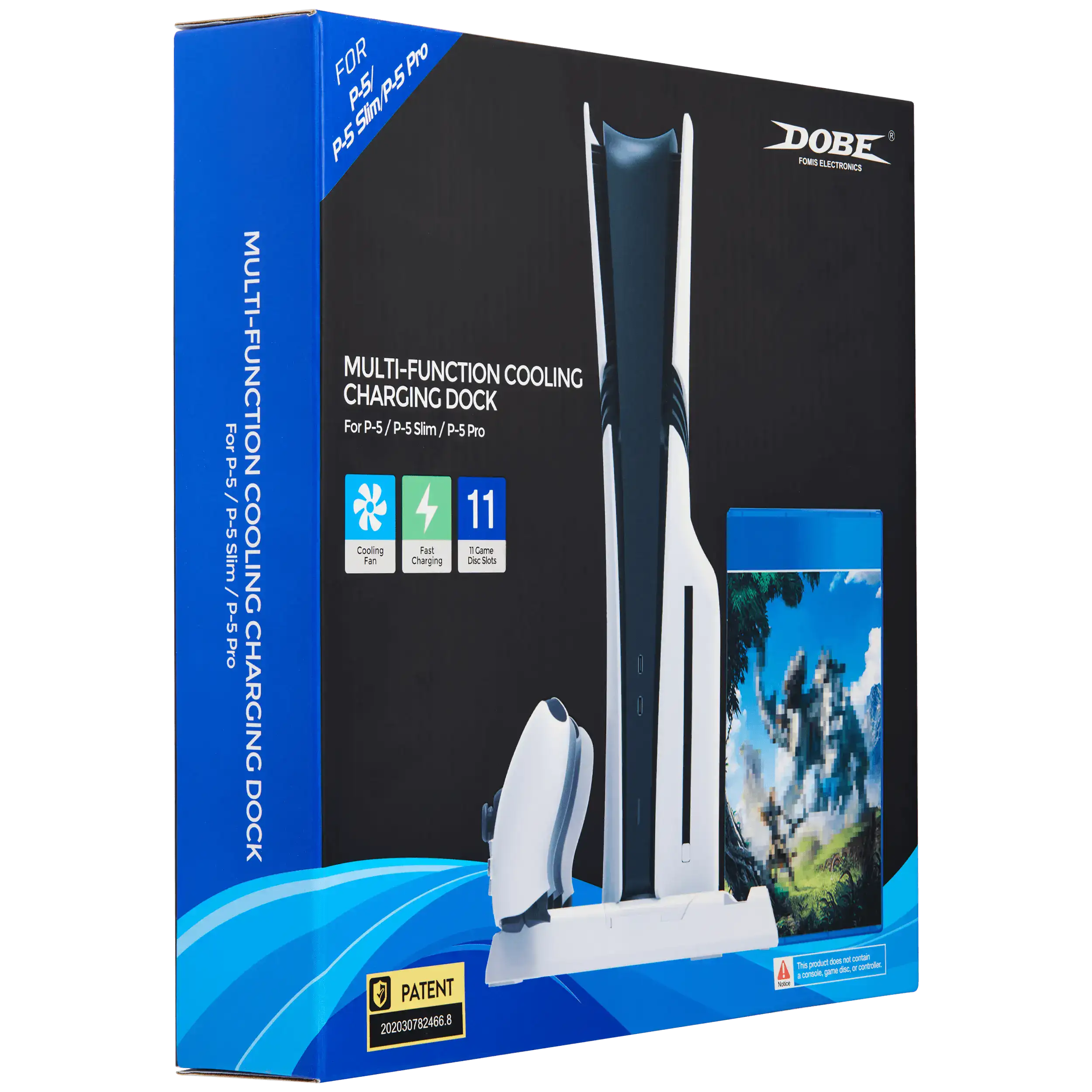 Multifunktionaler Kühl- und Lade-Ständer für PlayStation 5 / Slim / Pro (DOBE)