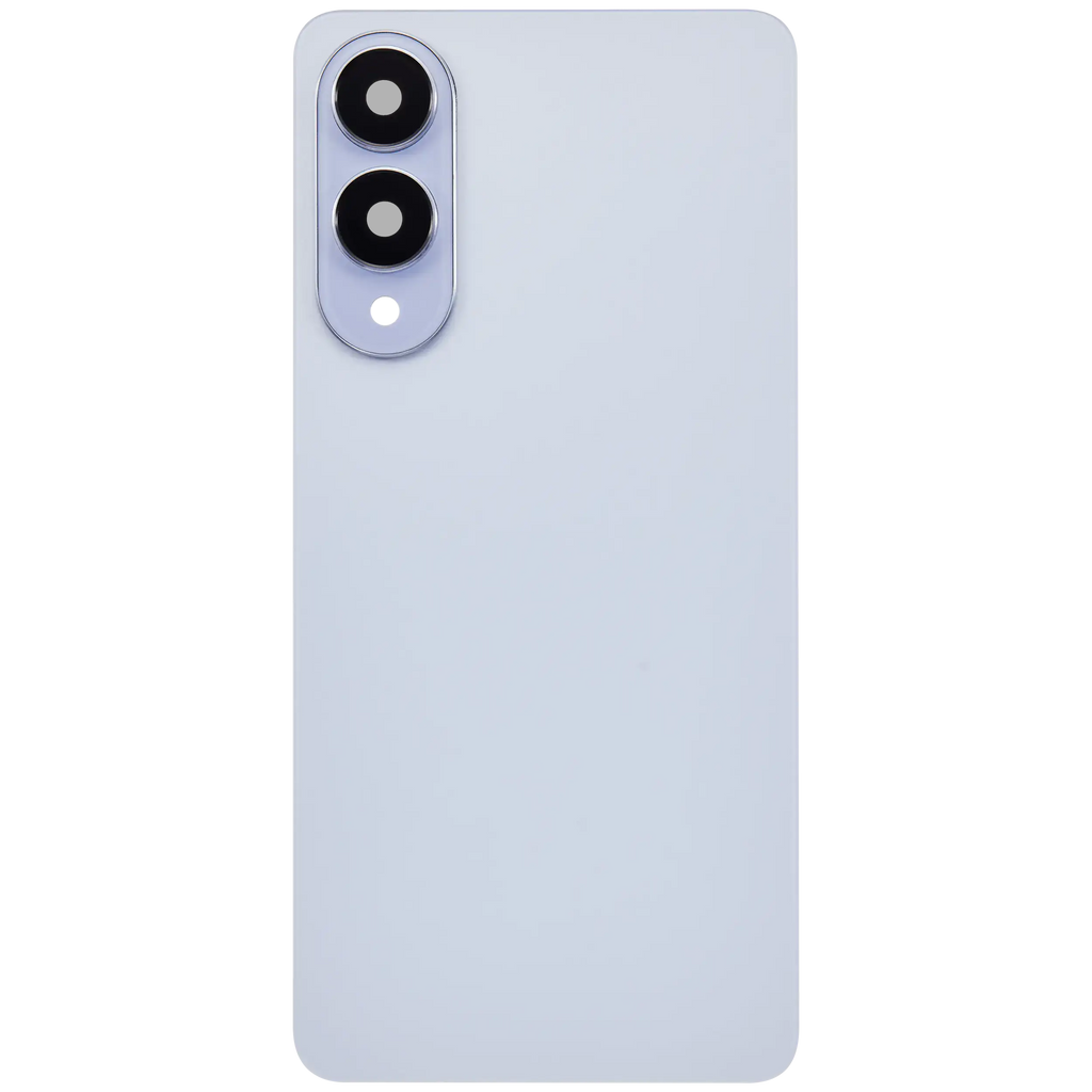 Backcover Glass mit Camera Lens für Samsung Galaxy S25 Edge (ohne Logo) (Aftermarket Plus) (Titanium Icyblue)