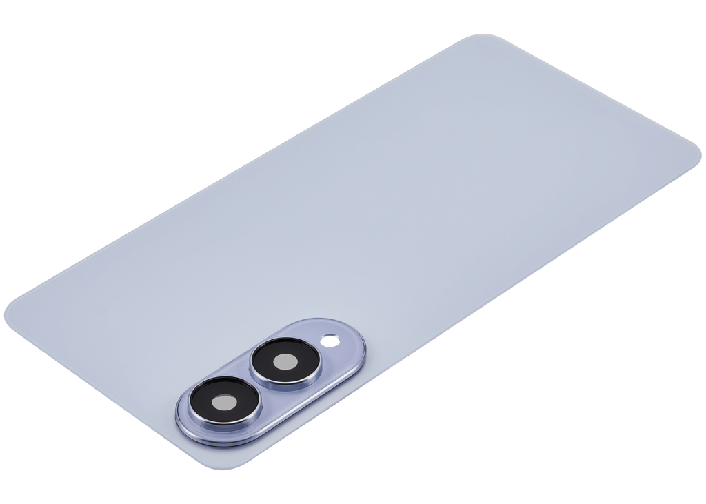 Backcover Glass mit Camera Lens für Samsung Galaxy S25 Edge (ohne Logo) (Aftermarket Plus) (Titanium Icyblue)