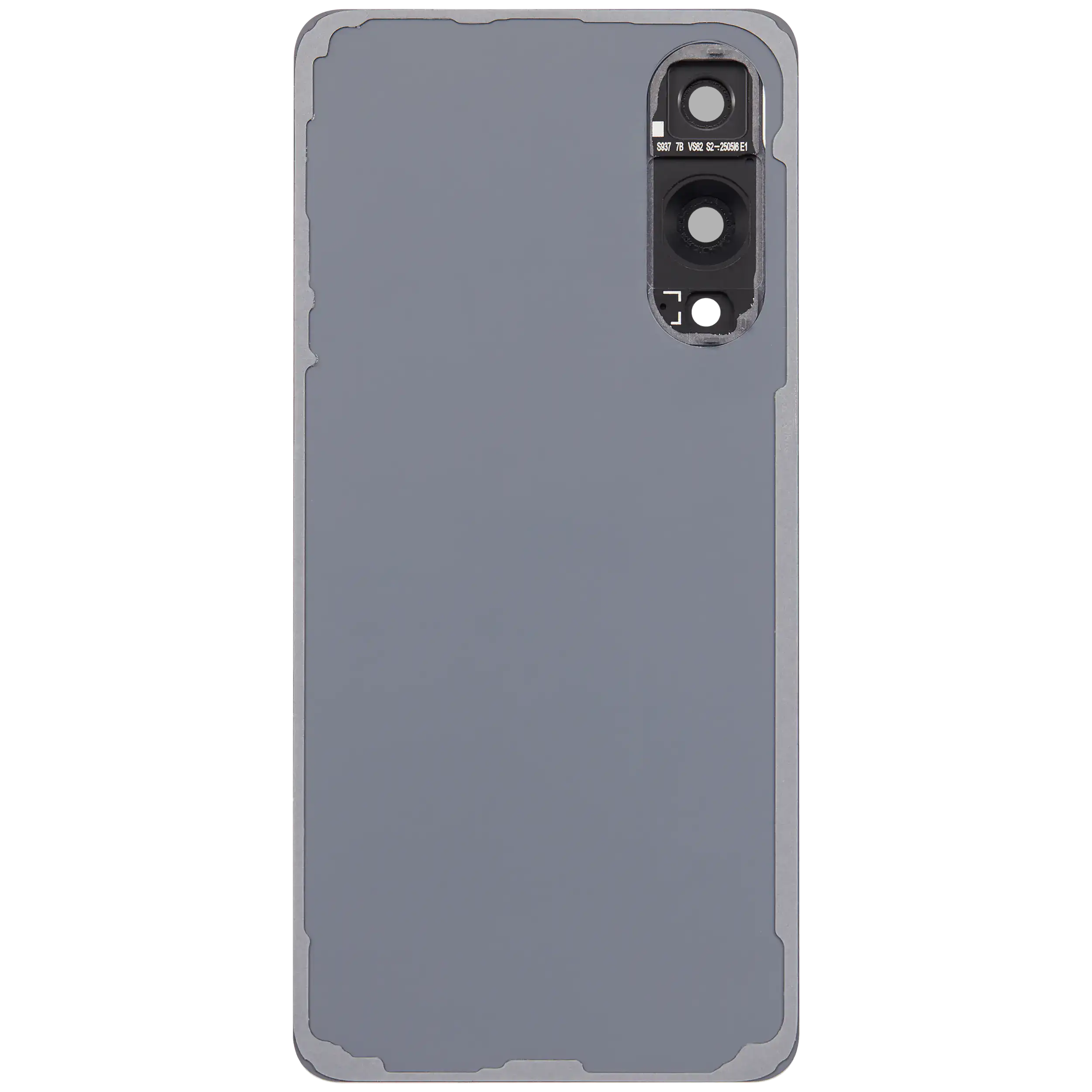 Backcover Glass mit Camera Lens für Samsung Galaxy S25 Edge (ohne Logo) (Aftermarket Plus) (Titanium Icyblue)