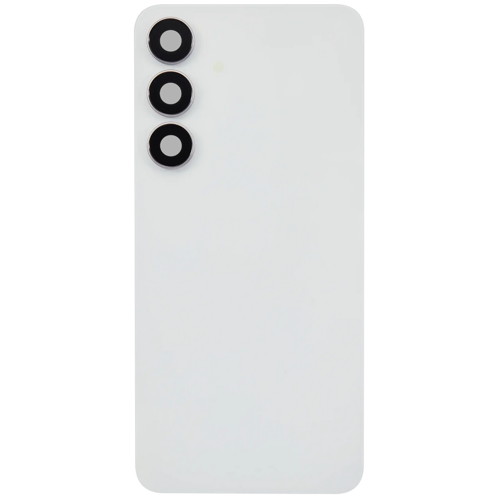 Backcover Glass mit Camera Lens für Samsung Galaxy S25 FE (ohne Logo) (Aftermarket Plus) (Weiß)