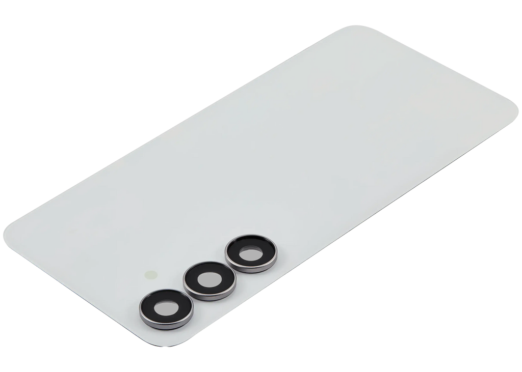Backcover Glass mit Camera Lens für Samsung Galaxy S25 FE (ohne Logo) (Aftermarket Plus) (Weiß)