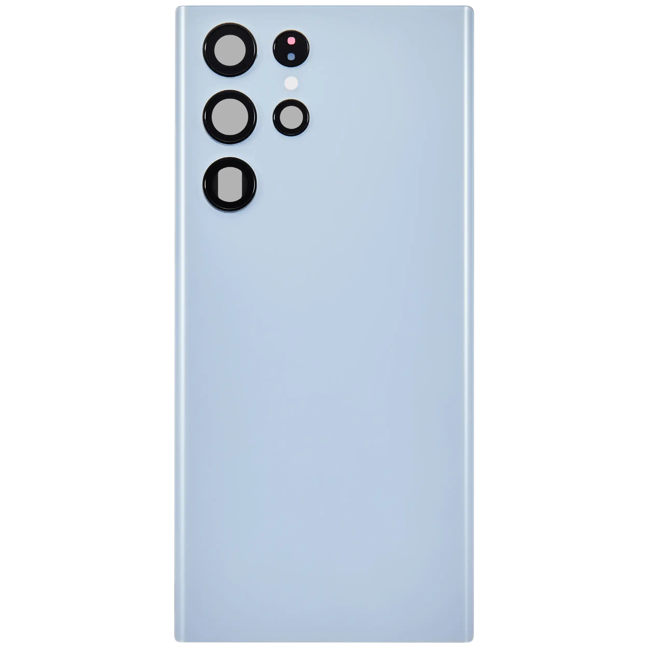 Backcover Glass mit Camera Lens für Samsung Galaxy S22 Ultra 5G (ohne Logo) (Aftermarket Plus) (Sky Blue)