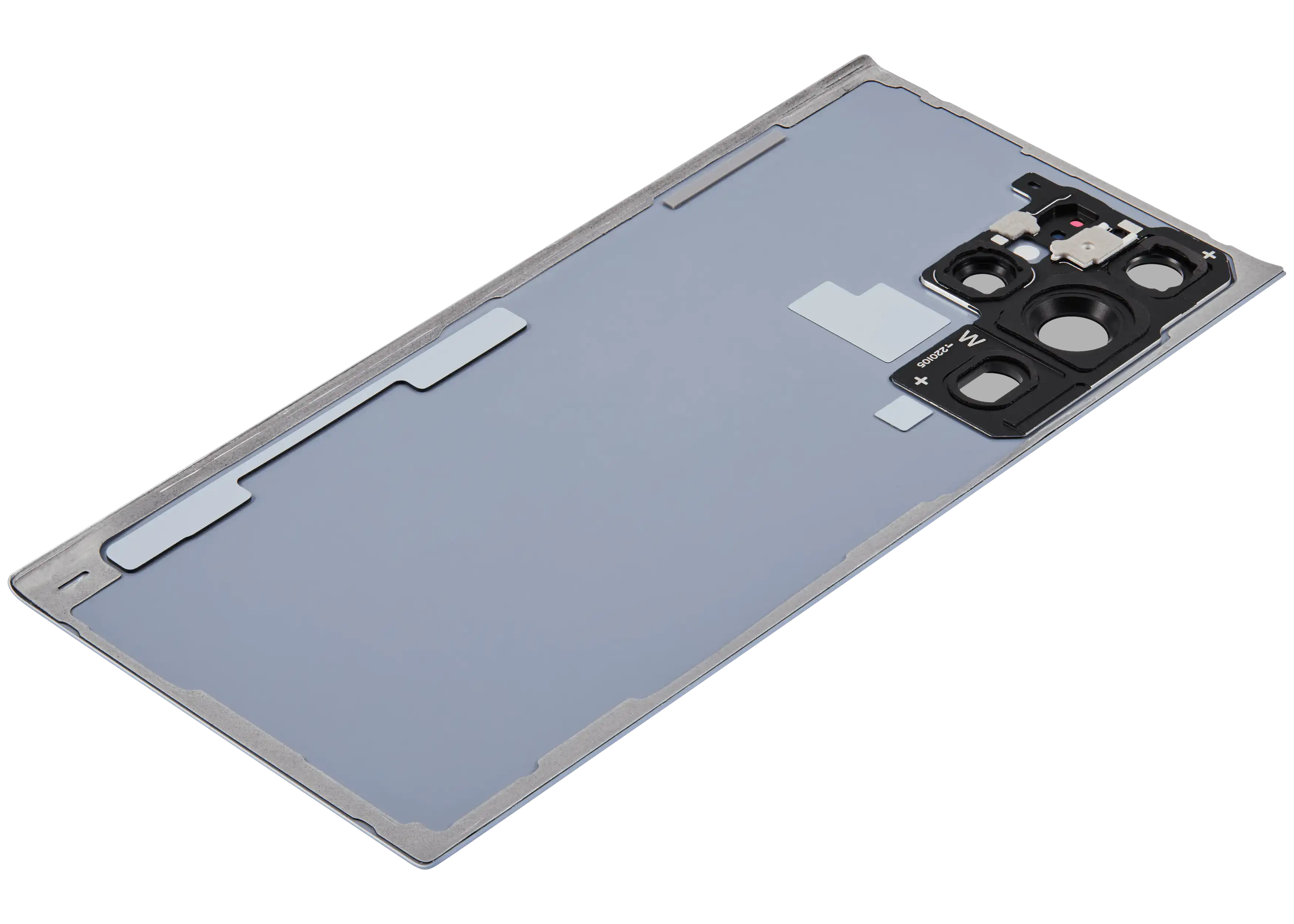 Backcover Glass mit Camera Lens für Samsung Galaxy S22 Ultra 5G (ohne Logo) (Aftermarket Plus) (Sky Blue)
